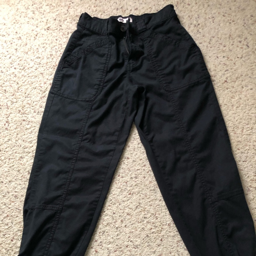 Womens Black Jogger Pants - Unbranded